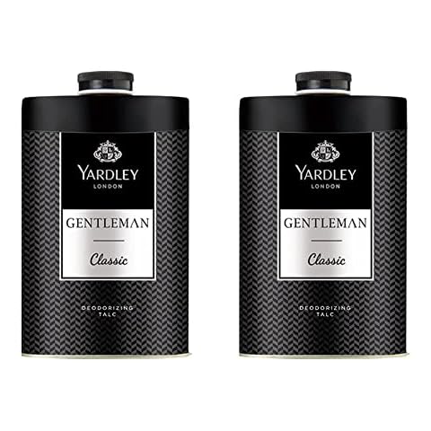 2 x 100g Yardley London Gentleman Classic Talcum Powder Cover