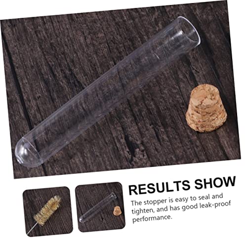 BELLIFFY 100pcs Test Tube Tube Liquid Storage Containers Storage Tubes Containers with Lids Plant Containers Science Tubes Candy Containers Testing Tubes Plastic