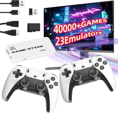 Vutlace Wireless Retro Game Console, Gaming Stick 4k HDMI Output ...