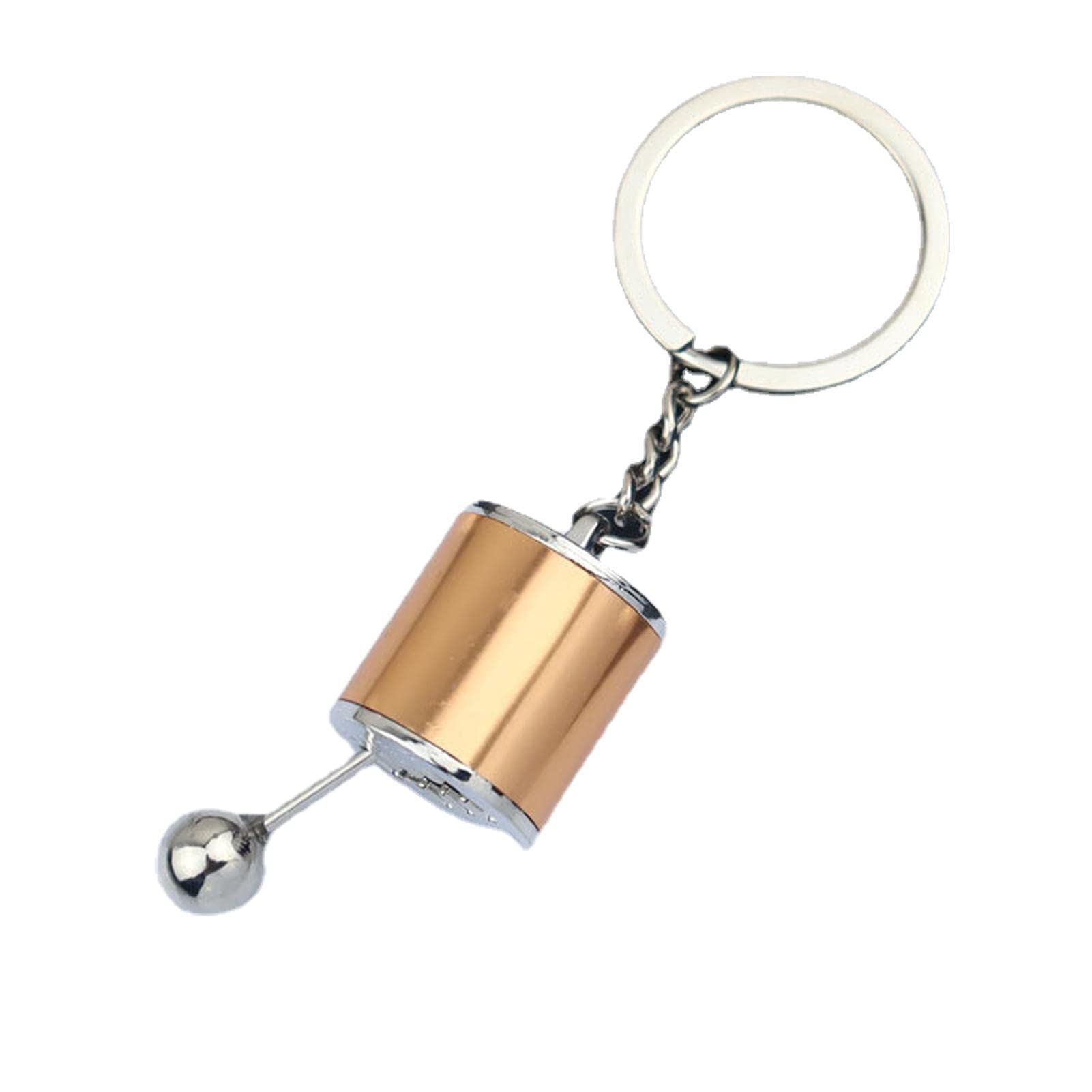 Whrcy Stick Shift Keychain,Gear Shifter Keychain - Six-speed Keyring Key Chain Ring, Manual Gear Shift Keychain Suitable For Men And Women