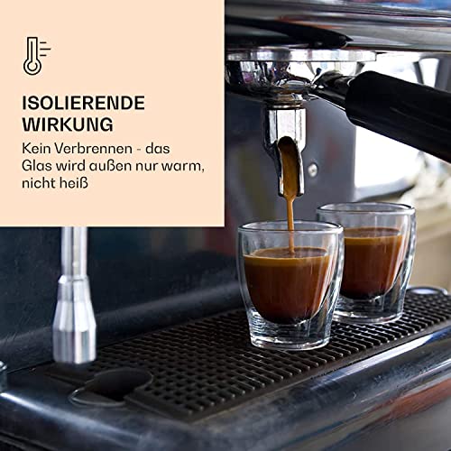 2x 80ml Doppelwand Espressogläser, Thermogläser - Set mit Schwebe-Effekt, auch für türkischen Tee geeignet, DUOS by… - Image 3