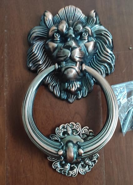 20cm Large Antique Lion Door Knocker Lionhead Doorknockers Lions - (Color: 2)