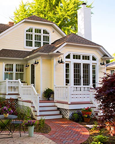 Vianis Barn Light Outdoor Dusk To Dawn, Exterior Gooseneck Lights Fixture Wall Mount Matte Black, Waterproof Farmhouse Wall Sconce, Anti-Rust Garage Outside Light Fixture, Wall Lanterns For House #TOP7