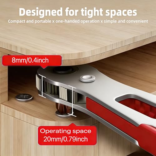 Image of 12 in 1 Right angle screwdriver 18 mm /0.7″ Shortest magnetic screwdriver bits (S2 alloy steel) Shortest screwdriver bit Mini bits set 90 Degree Offset Mini ratchet Dedicated to small spaces