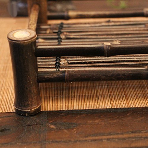 Mesa de chá de bambu clássica chinesa da Homozy – 25 x 13 x 6,5 cm