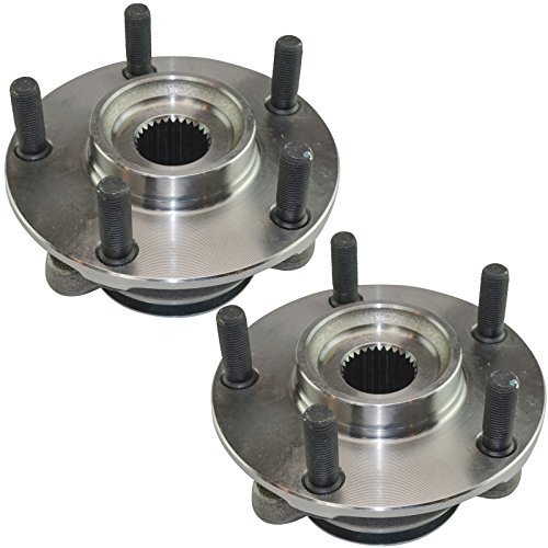 Image of TRQ Front Left and Right Wheel Bearing & Hub Assembly Set 2 Piece for 2011-2017 Nissan Juke 2011-2012 Leaf