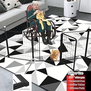 Dog Playpen Indooroutdoor32 Portable Metal Dog Fence with Easycarry Straps4 Panels Dog Pen Play Pen for Smallmedium Dogsrustproof Pet Playpen for Camping Rv Yardwith One Door  Cucciolini Doodles Dog playpen indooroutdoor32 portable metal dog fence with easy carry straps4 panels dog pen play pen for smallmedium dogsrustproof pet playpen for camping rv yardwith one door   cucciolini doodles