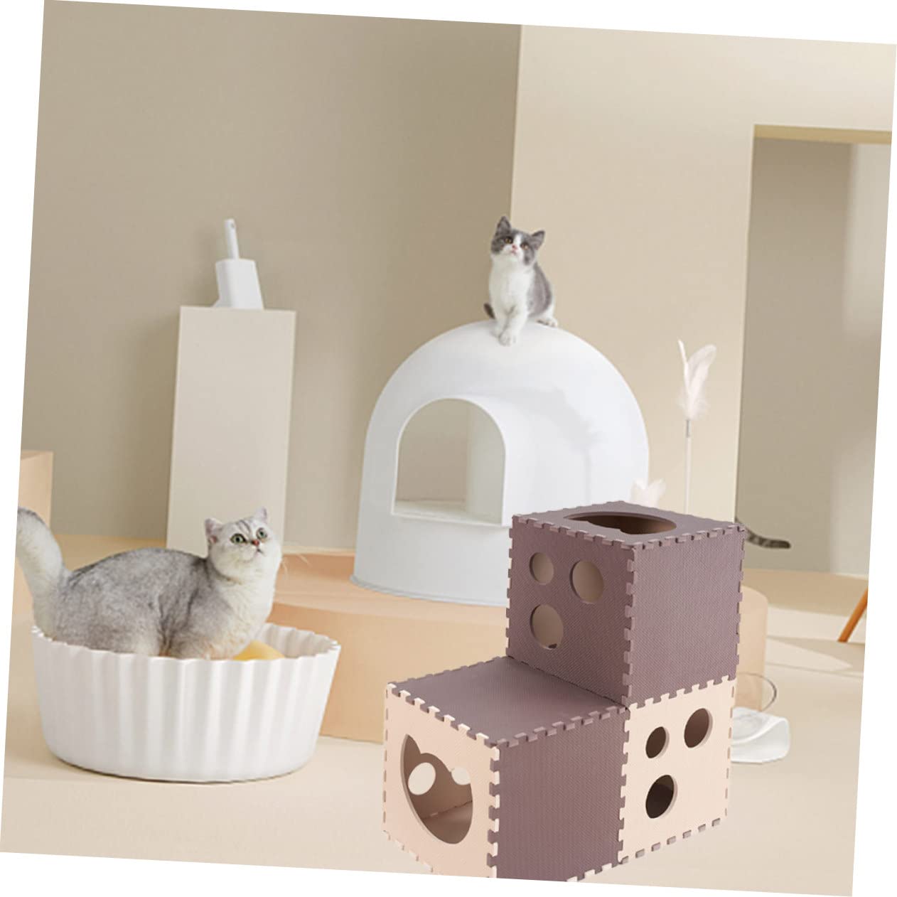 SUPVOX Tunnel De Jouets pour Chat Amusant Et Résistant Accessoire De Jeu pour Chaton Jouet Interactif Léger Et Facile à Ranger
