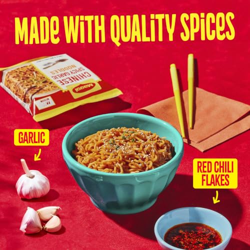 Image of Maggi Chinese Spicy Garlic Noodles 24-Pack | Instant ramen noodles; 3-minute; vegetarian; halal; kosher; 24 pack