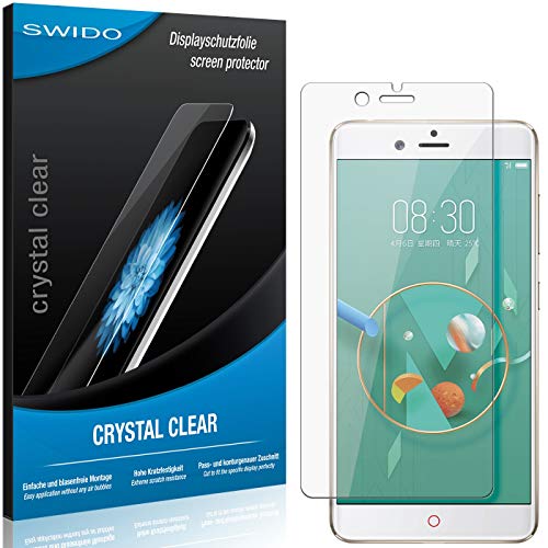 2 x SWIDO® Protector de pantalla ZTE Nubia Z17 Mini Protectores de pantalla de película 'CrystalClear' invisible