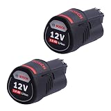 Bosch Professional system 12V: zestaw startowy – 2 akumulatory GBA 12V 3.0Ah