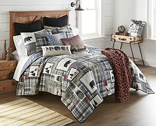 Donna-Sharp-Throw-Blanket-Forest-Symbols-Lodge-Decorative-Throw-Blanket-with-Square-Patchwork Donna Sharp Throw Blanket Forest Symbols Lodge Decorative Throw Blanket with Square Patchwork