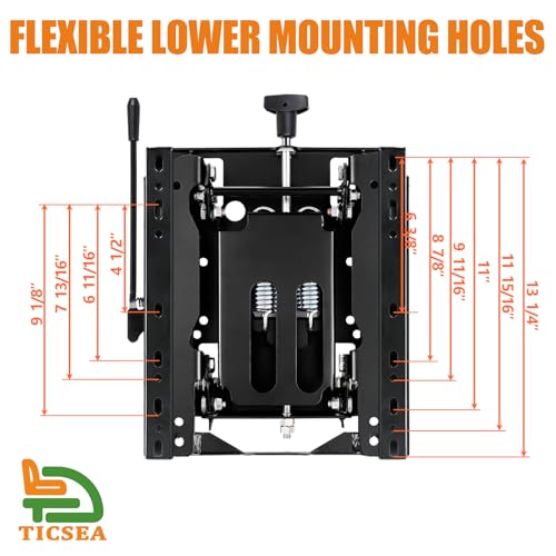 Image of Low Profile Seat Suspension Kit - Compatible with Gravely,Ariens Zero-Turn Mowers with Weight Adjustment & Smooth Slide Rails- Same Day Shipping