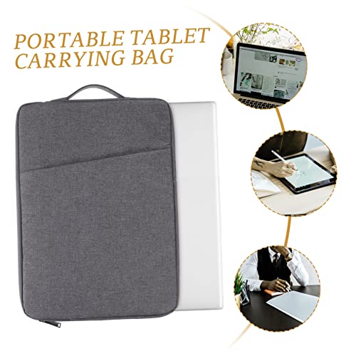 Maletín para portátil y tablet con soporte integrado funda protectora negra 6