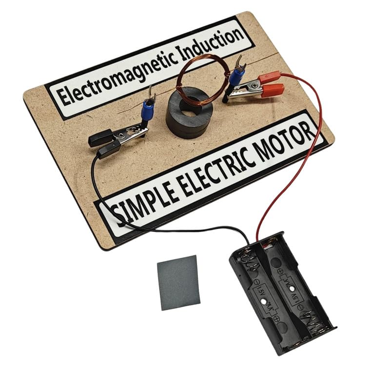 ESPtronics Electromagnetic Induction Faraday’s Law Readymade Physics Science Project Kit Simple Magnet Electric Motor Experiment Working Model for School Kids and Class 12 Students-image-32