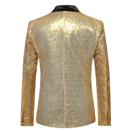 Traje de lentejuelas para hombre con americana y pantalón glam para escenario 5