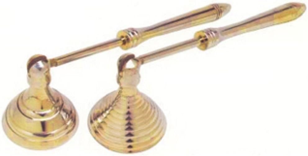 Wick Trimmers New! 4" Brass Mini Beehive OR Smooth Swivel Hinged End Candle Snuffer
