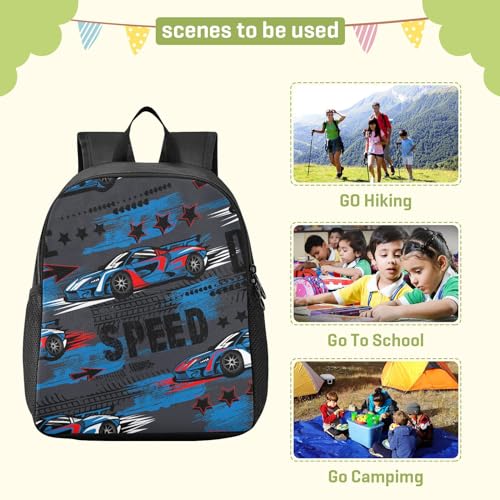 Toddler Backpack Sport Cars Waterproof Mini Backpack Boys/Girls Cute Small Backpack Kindergarten Pre School Bags 11 Inch3