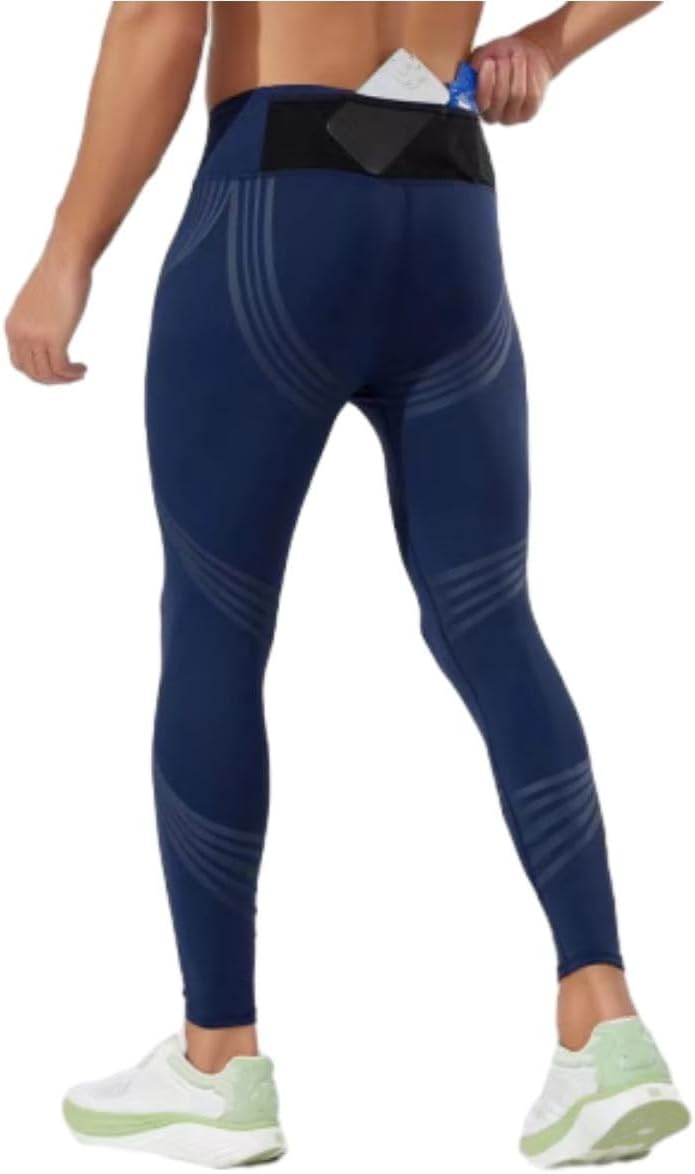 Men’S Compression Pants with Back Pocket,Athletic Running Tights,Men Stretch Quick Dry Gym Workout Leggings