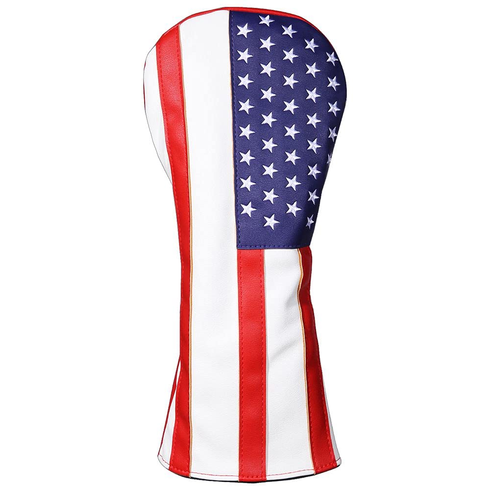 Fundas para cabeza de golf de Estados Unidos para conductor y maderas Fairway de cuero