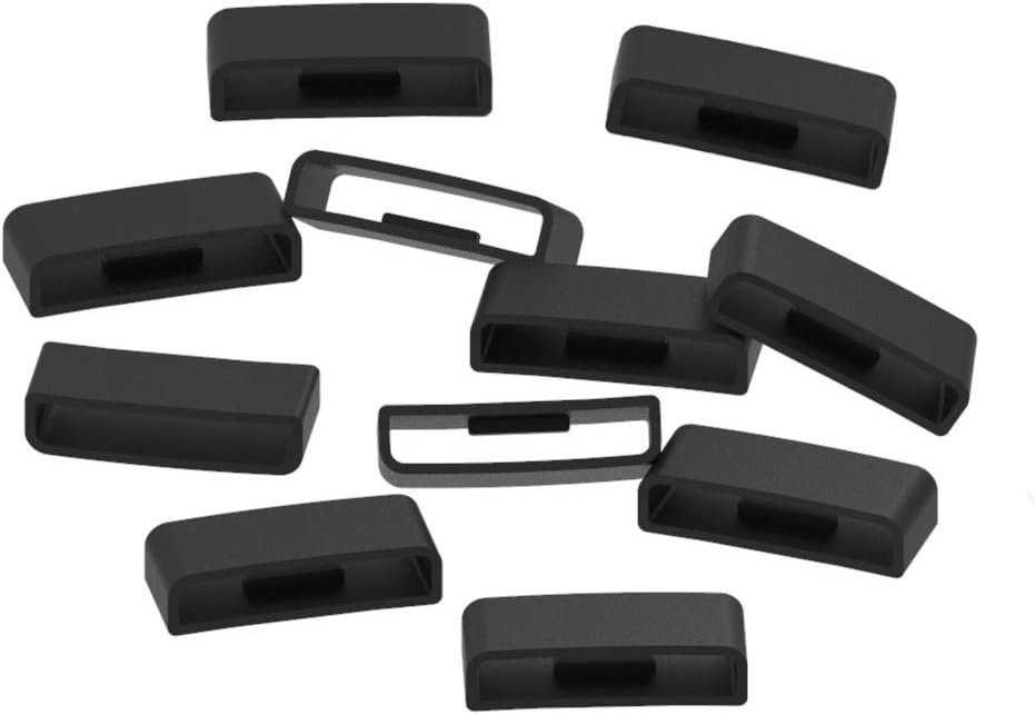 Turnwin Replacement Fastener Ring Compatible with Garmin Vivoactive HR Bands Silicone Connector Security Loop for Garmin Vívoactive (Pack of 10)