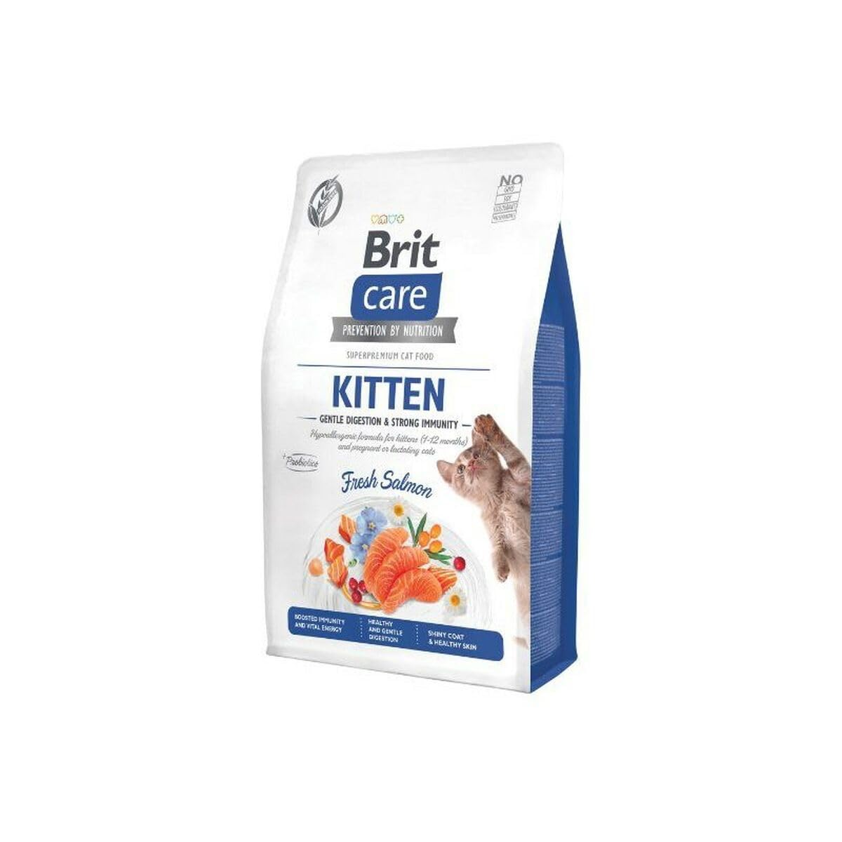 Brit Cibo per gatti Grain-Free Kitten Immunity Salmone 7 kg