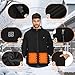 TOUVE Beheizte Jacke, Prämie Beheizbare Jacke 5 Zonen Heizung 3 Einstellbar Temperatur Polarfleece-Heizjacke Beheizbare Weste Heated Jack für Damen Herren (Enthält keine Powerbank