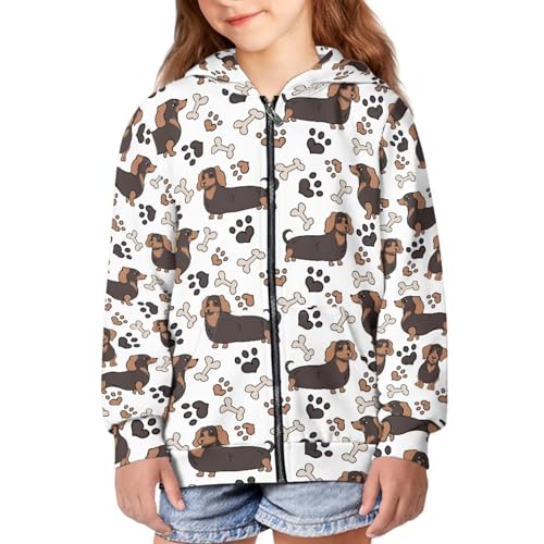 Cozeyat Girls Zip Up Hoodie Toddler Lightweight Fall Jacket Coat Hooded Sweatshirt Kids Winter Outerwear