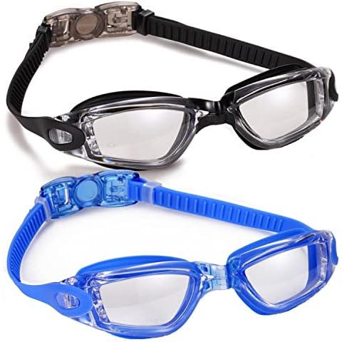 Yizerel Swim Goggles, 2 Pack Swimming Goggles for Adult Men Women Youth Kids Child Cover