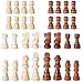 Wooden Chess Pieces Only, 32 Piece Tournament Staunton Wood Chessmen with 3.15 inches King, Chess Game Pawns for Chess Board Game, Replacement of Missing Pieces