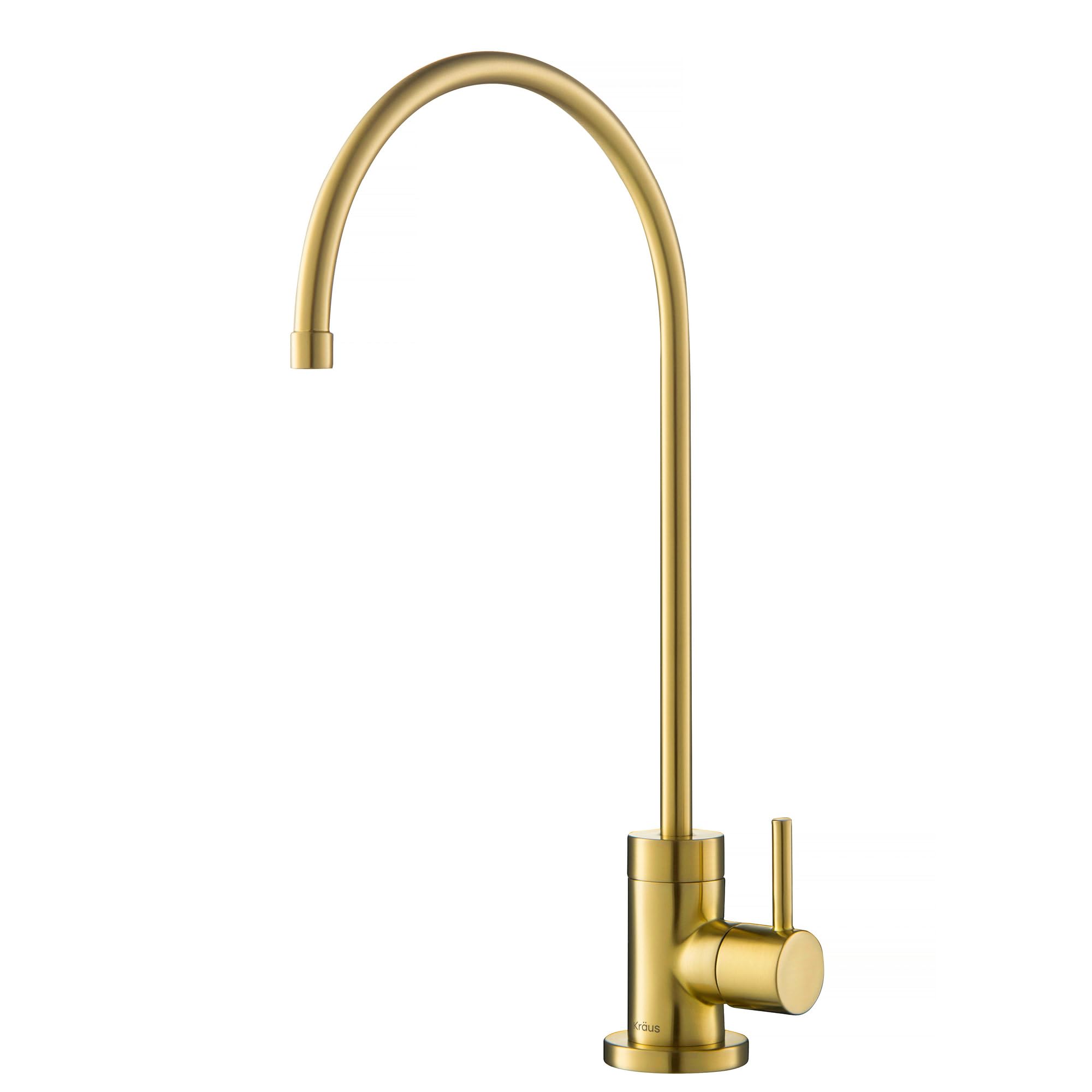 KRAUS Purita 100% Lead Free Kitchen Water Faucet Brushed Brass FF-100BB