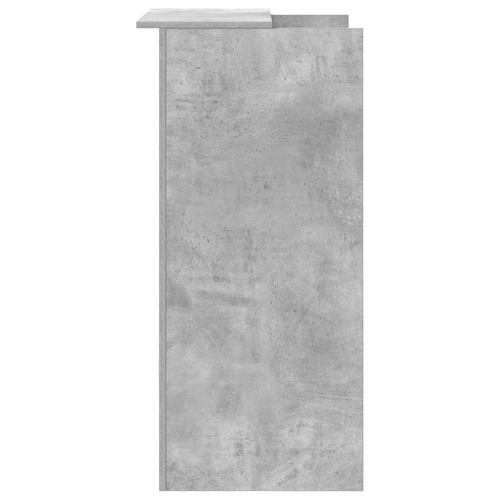 vidaXL Reception Grigio Cemento 55x50x103,5 cm Legno Multistrato Ufficio, Cassa, Salone
