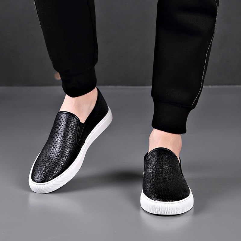 Men's Comfortable Dress Loafers Slip On Formal Business Work Shoes Men Oxfords Slip-On Lightweight Casual Walking Shoes Comfortable Dress Shoes for Men Men's Mesh Dress Sneakers Business Shoes2