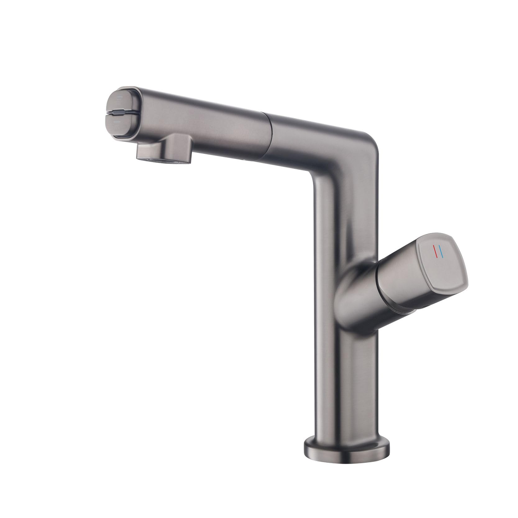 Grifo de baño negro extraíble para transformar su lavabo en un spa moderno con pantalla LED