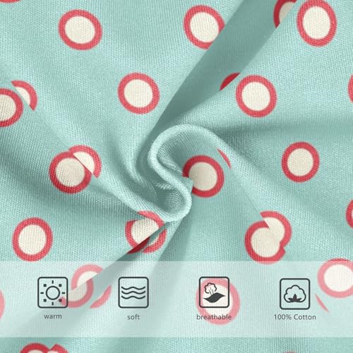 KLL White Polka Dot Red Background Toddler Boys Soft Boxer Briefs Cute Children Panties3