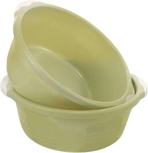 Cabilock 2 unids portátil tina lavabos lavabo moda cubo animal mimbre cesta dientes falsos ayuda obesidad hogar lavabo hogar lavabo de pie lavabo