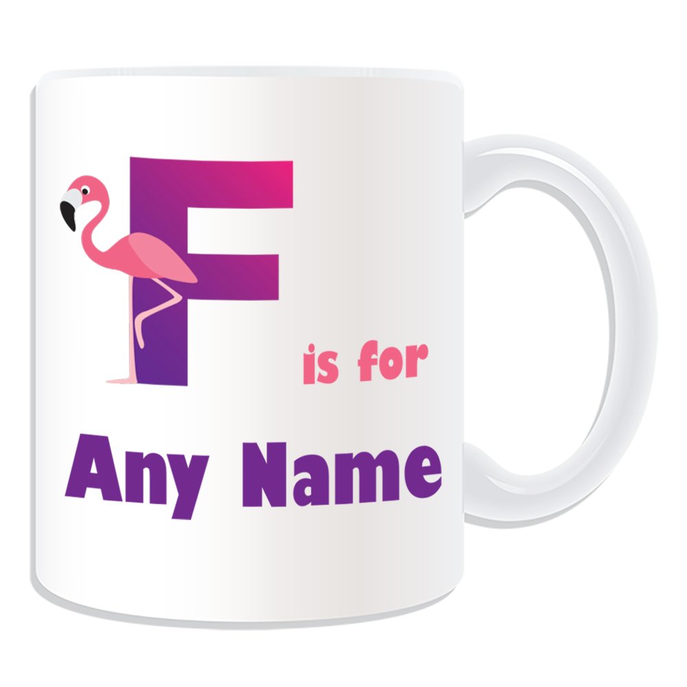 Regalo personalizzato – Lettera G per tazza, motivo: alfabeto, bianco) – qualsiasi nome messaggio personalizzato – a B C D e F g H i J K l m N o P Q R