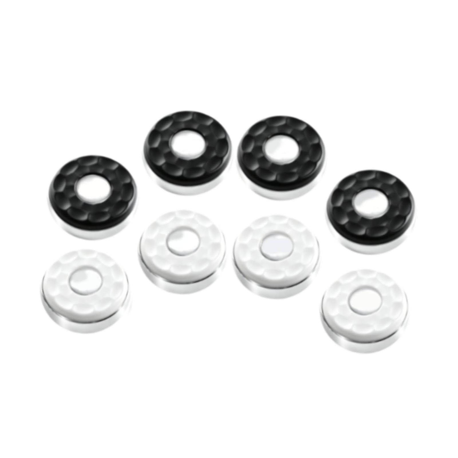 8 Shuffleboard Pucks, Familienspiel, Mini Brett, Rollend, Edelstahl, Leicht, Geeignet für Kinder, Schwarz-Weiss