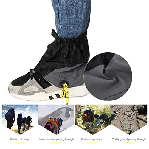 VOSAREA 1 par de polainas de perna à prova d'água para caminhadas, acampamento, caminhada