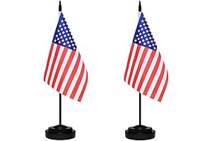 Tiny American Desk and Table Flag Set