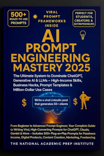 AI Prompt Engineering Mastery 2025: The Ultimate System to Dominate ChatGPT, Generative AI & LLMs – High-Income Skills, Business Hacks, Prompt Templates & Million-Dollar Use Cases | From Beginner
