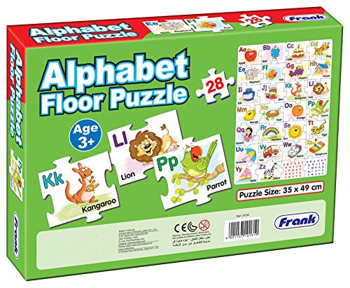 Image of Frank Alphabet Floor Puzzle (28 Pieces) - Early Learner Jigsaw Puzzle with Alphabets, Images for Kids 3 Years and Above - Fun & Educational Toys and Games - 10161