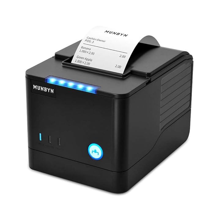 Buy Restaurant Printer, MUNBYN 80mm USB Pos Thermal Receipt Printer, with Large Paper Warehouse