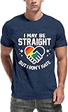 NEWKA Pride Shirt Men LGBTQ Tshirts Gay Heart Rainbow Top