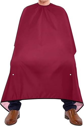 Miniatura 2 de RPLIFE Light Sky Blue Hairdresser Apron Haircut Cape Waterproof, Barber Cape Home 64.9 In x 55.1 In