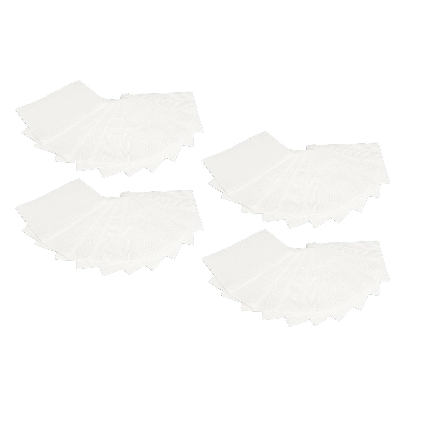 Serviettes de Table à Ongles Jetables, Bavoirs Dentaires Imperméables, Couverture de Plateau Médical Confortable, 80 Pièces (WHITE)