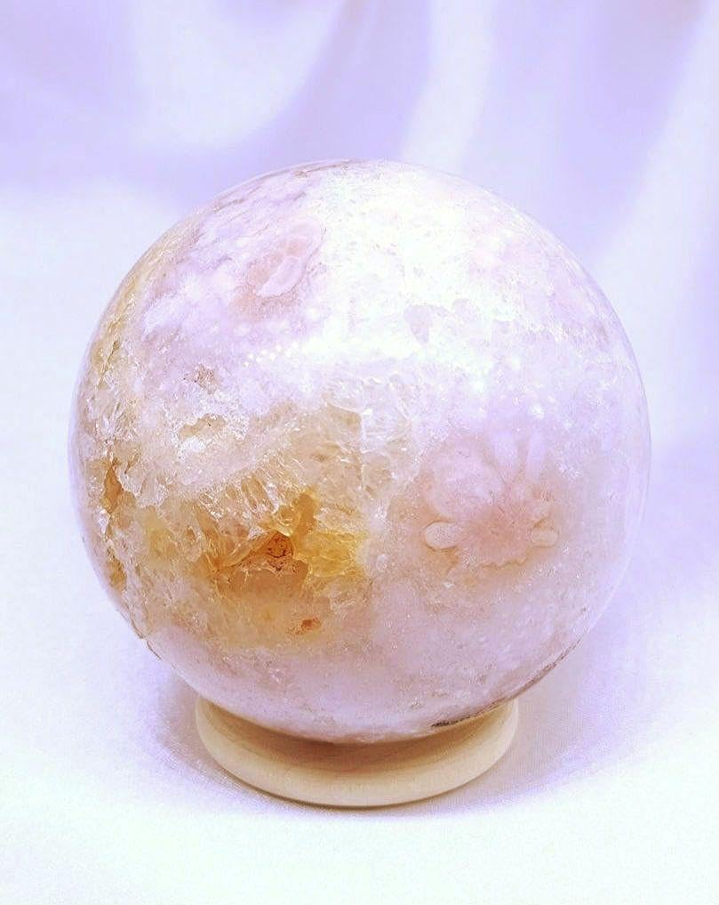 ピンクアメジスト　桜めのう　共生　スフィア　丸玉　台座付き　合言葉割引 Amazon.co.jp: ピンクアメジスト 桜めのう 共生 スフィア 丸玉