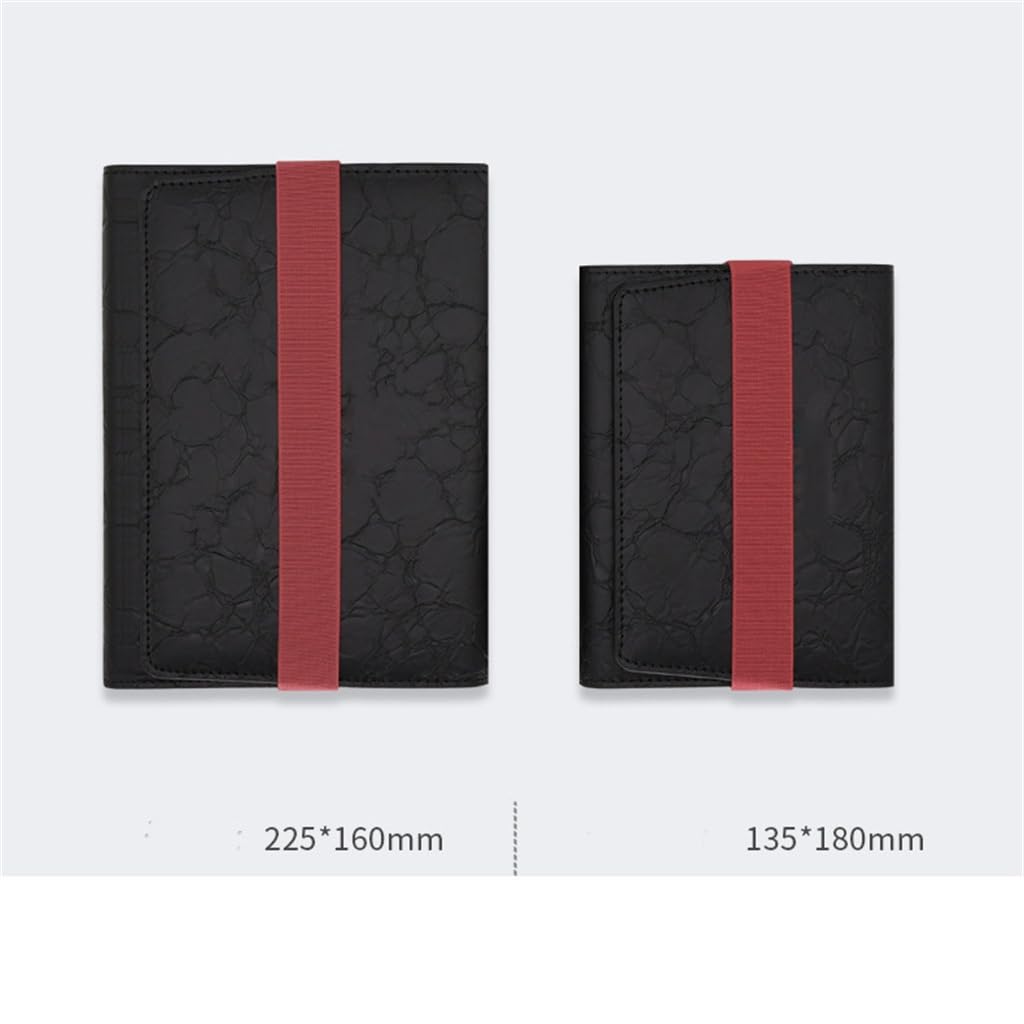 CXBDDF Notizbuch, A5, kontrastierende Farben, dreifach gefaltet, lose Blätter, Geschäftsgeschenk, 14 x 18 cm