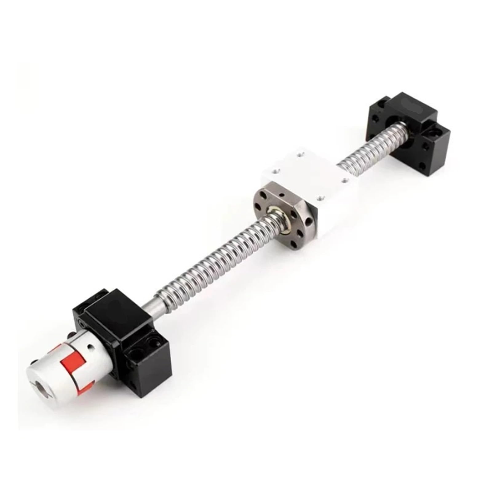 Śruba Kulowa 25mm SFU2504 750mm Z Końcówką BKBF20 Obróbka + Nakrętka 2504 + Wspornik Wsporczy + Łącznik(450mm)