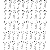 GVSS 50 Pièces Goupille Fendue pour RC 1/10 Camion Telecommande,Clips de Fixation Voiture,Clips Voiture,RC Car Body Clips en Acier Inoxydable,pour 1/8 et 1/10 Voitures Essence et Électriques Universe